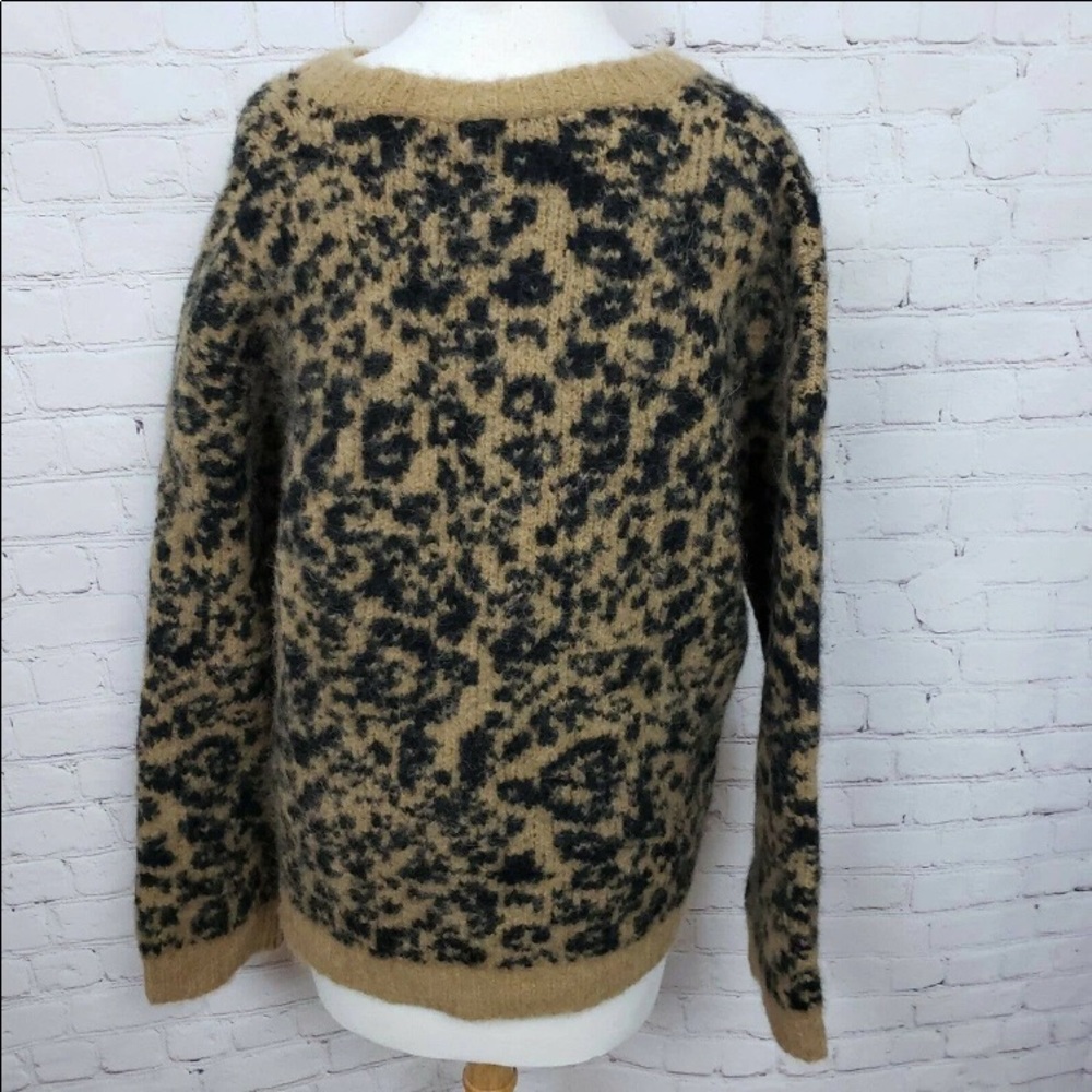 Madewell Crewneck Pullover Sweater In Leopard - Picture 3 of 5